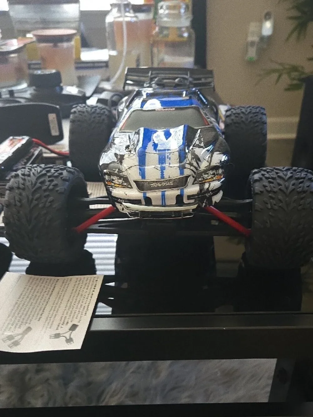 Traxxas Blue Remote Control Monster Truck with Accessories